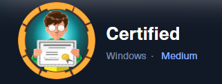 Certified Writeup